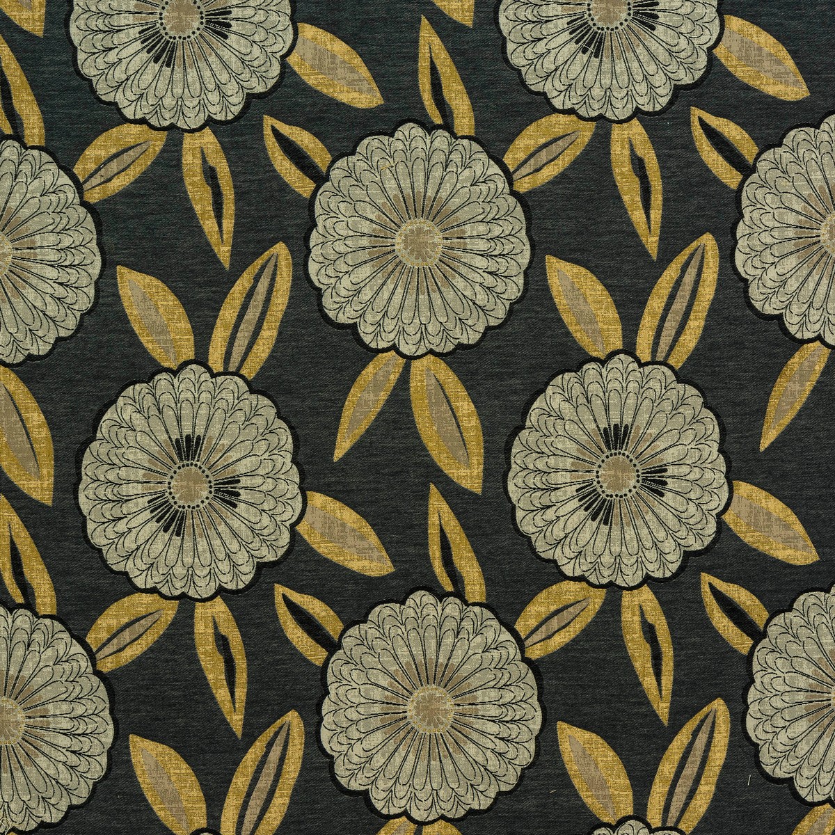 Florentina Charcoal Fabric by Fryetts