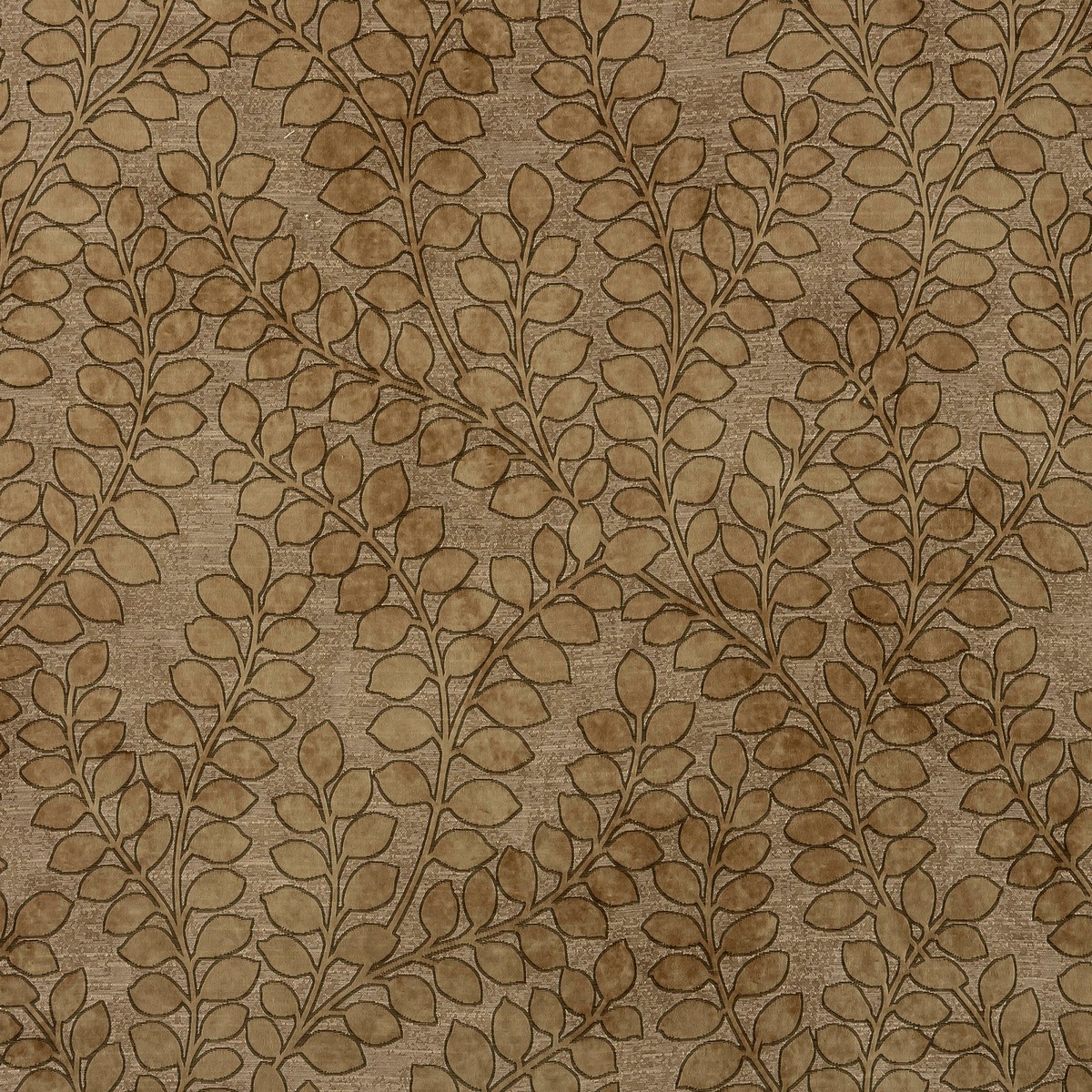 Folia Ochre Fabric by Fryetts