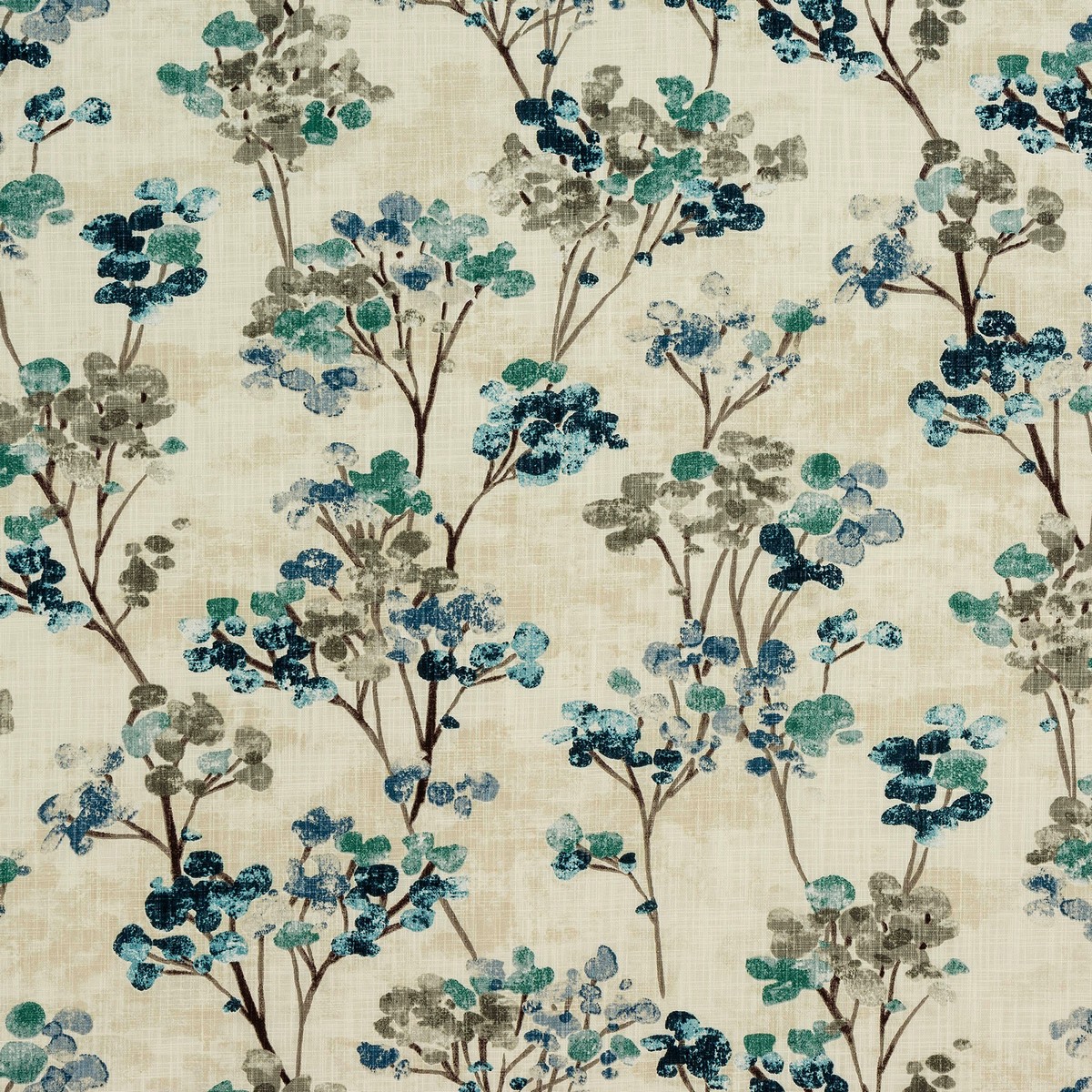 Hana Teal Fabric by Fryetts