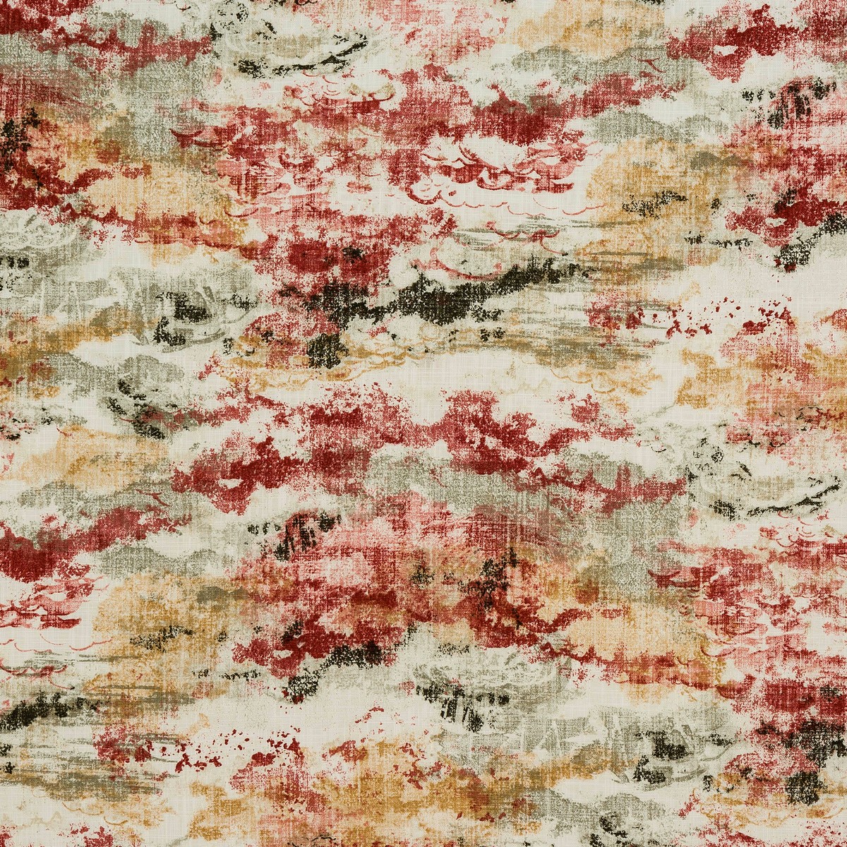 Kumo Rosso Fabric by Fryetts
