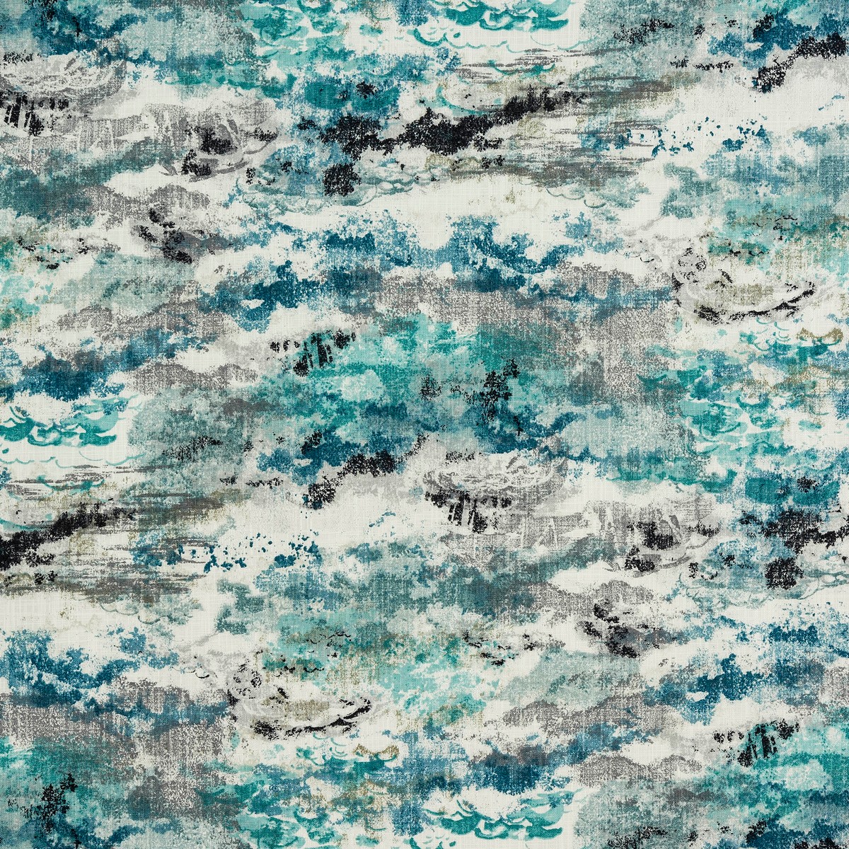 Kumo Teal Fabric by Fryetts