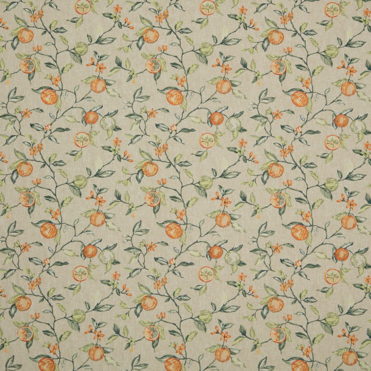 Alani Orange Fabric by iLiv