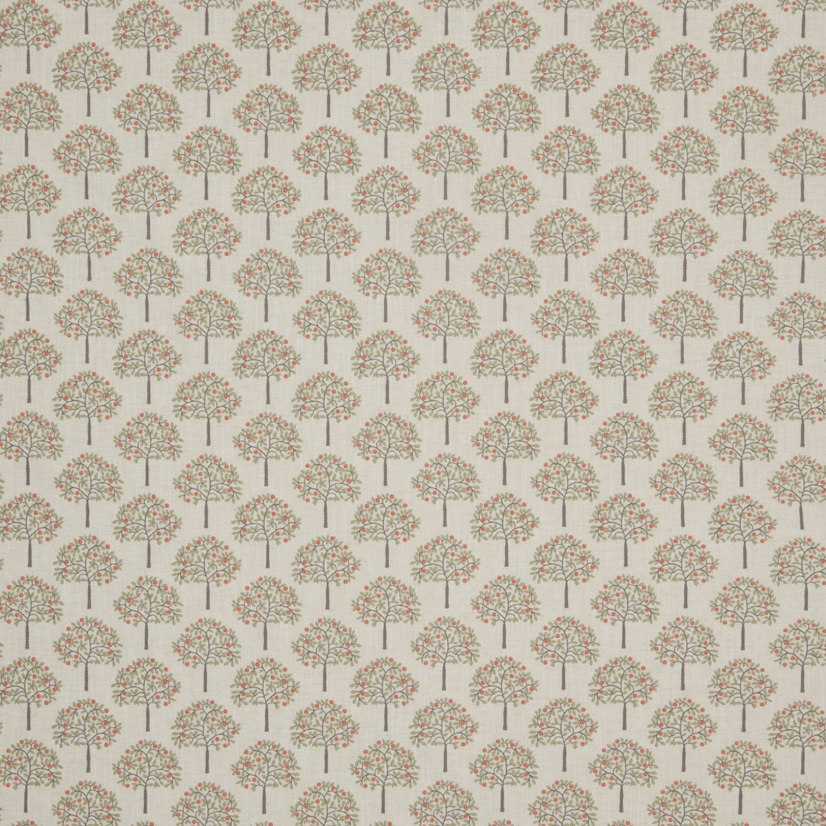Orange Grove Spruce Fabric by iLiv