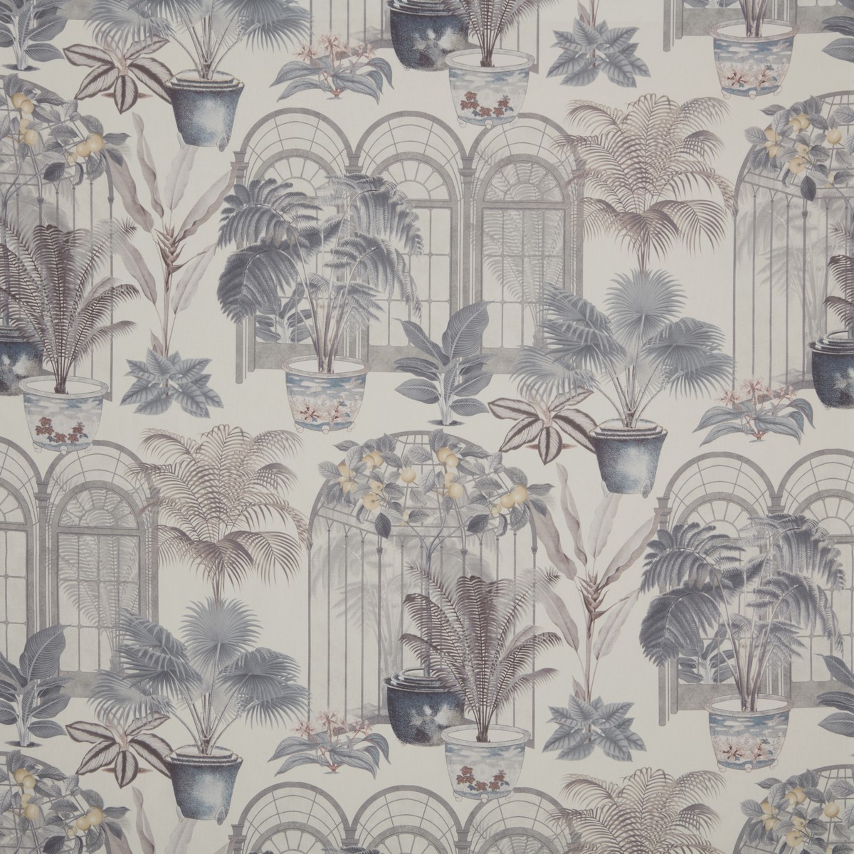 Victorian Glasshouse Putty Fabric by iLiv