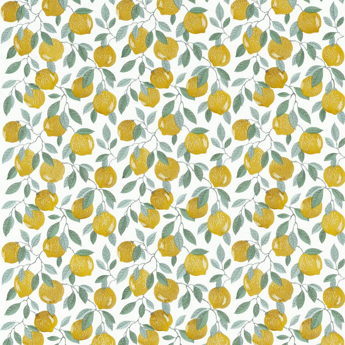 Sicilian Lemon Fabric by Clarke & Clarke