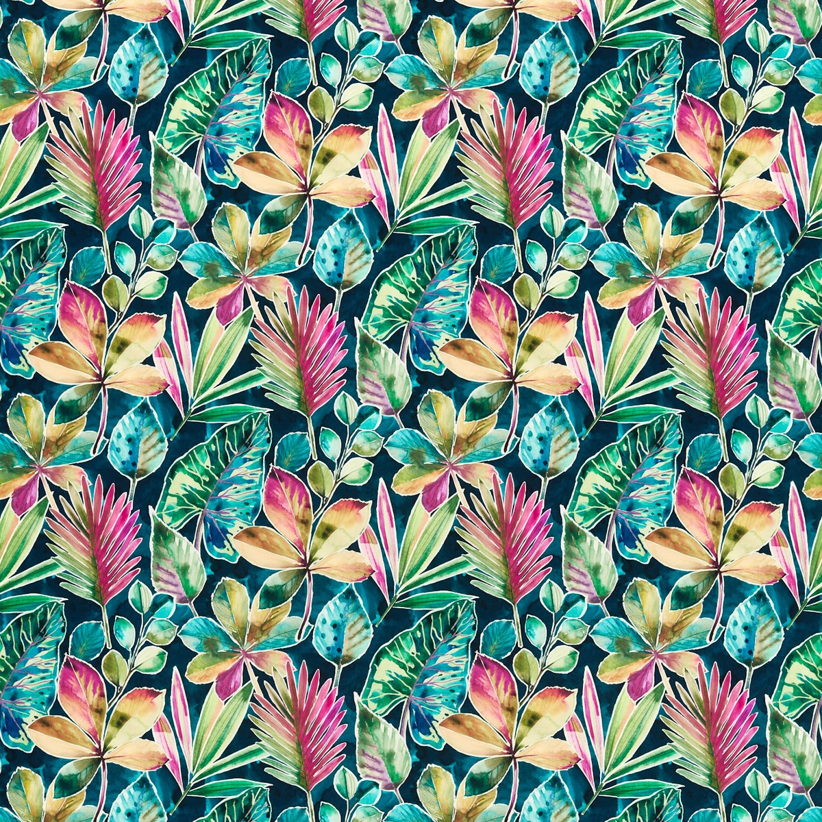 Rainforest Multi Velvet Fabric by Studio G