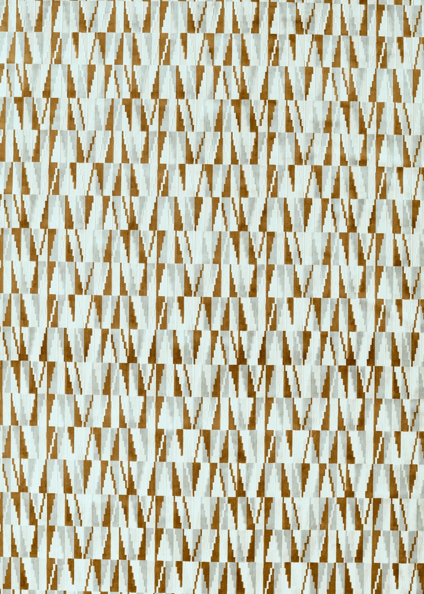 Acute Tobacco/ Slate Fabric by Harlequin