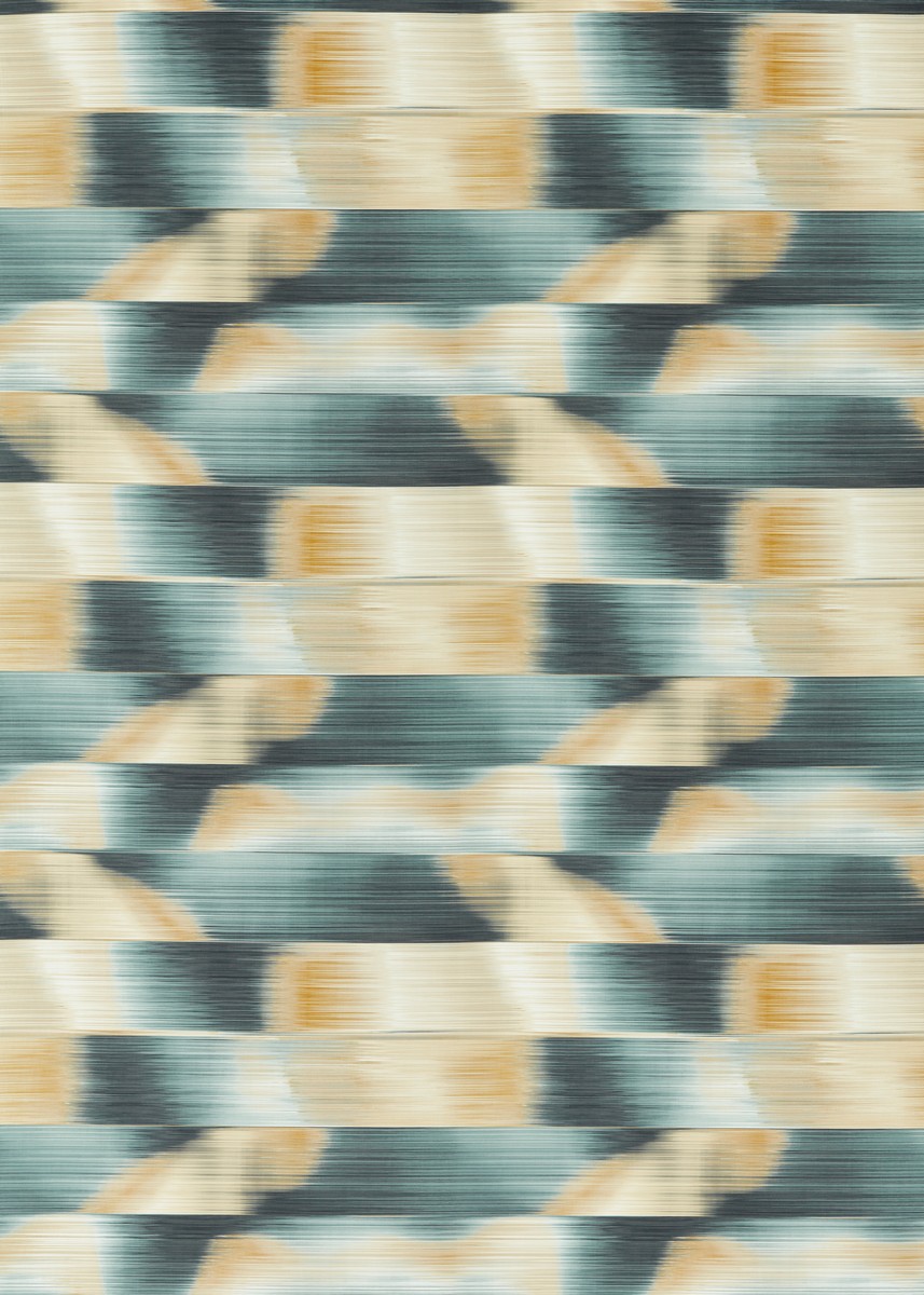 Oscillation Adriatic/ Sand Fabric by Harlequin