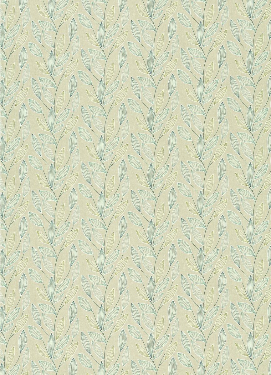 Alora Aqua/Blue/Lime Fabric by Harlequin