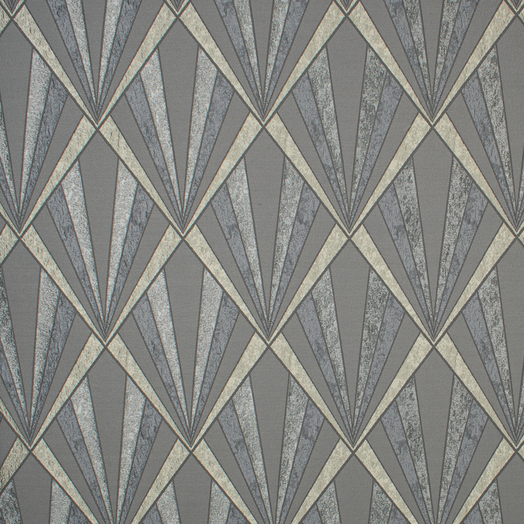 Vogue Pewter Nickel Fabric by Fibre Naturelle