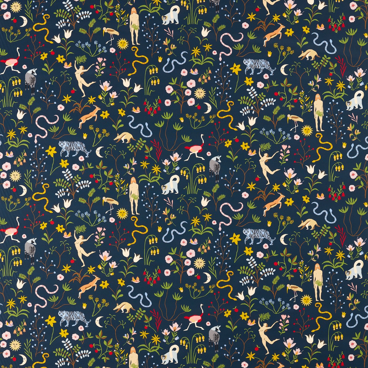 Garden Of Eden Midnight Fabric by Scion