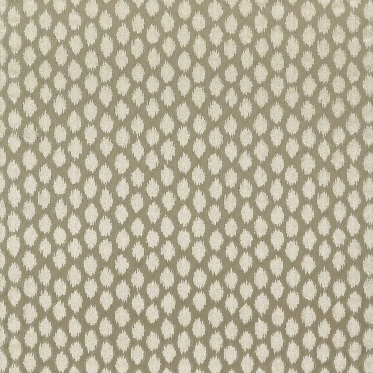 Ikat Spot Stone Fabric by Zoffany