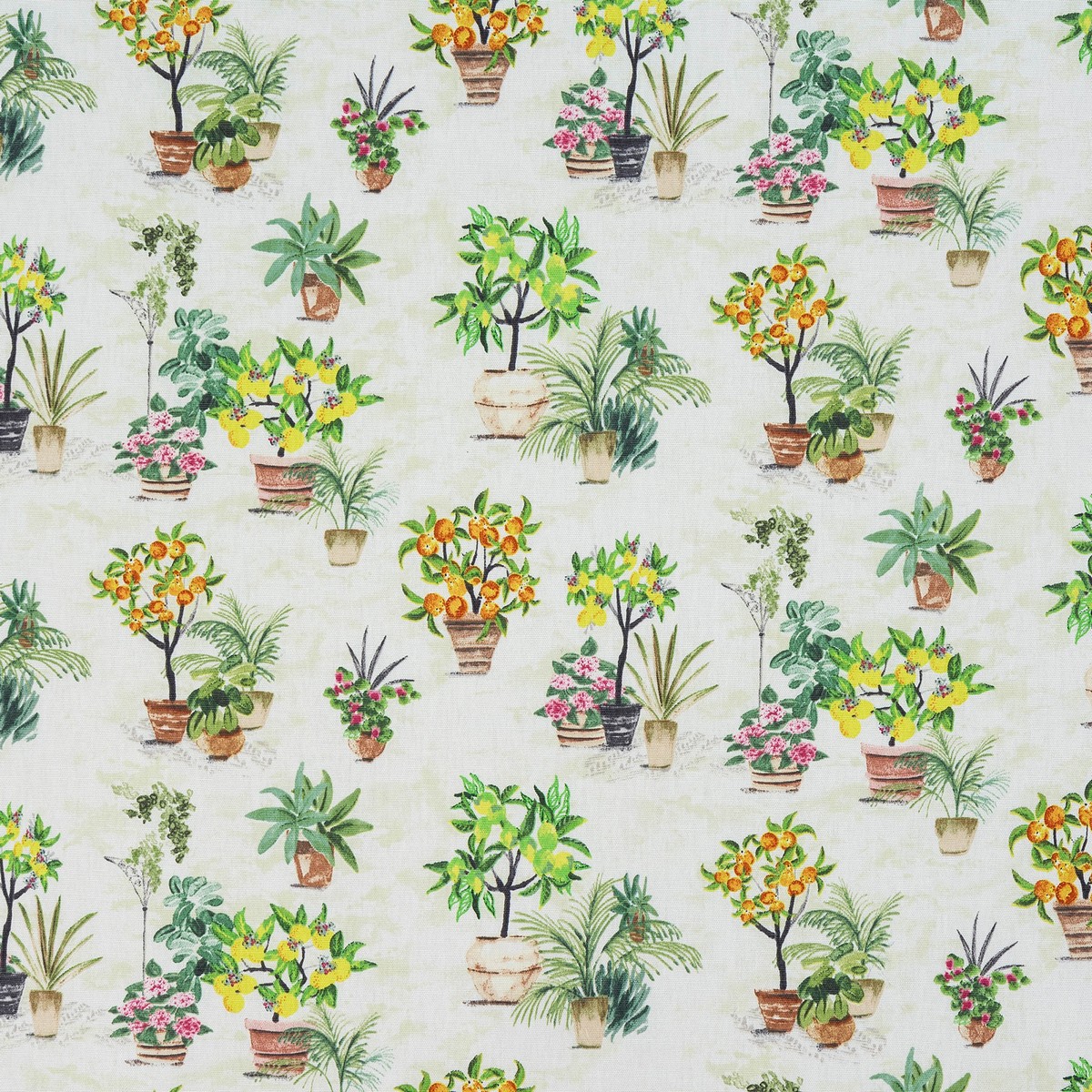 Gardenia Citrus Fabric by Fryetts