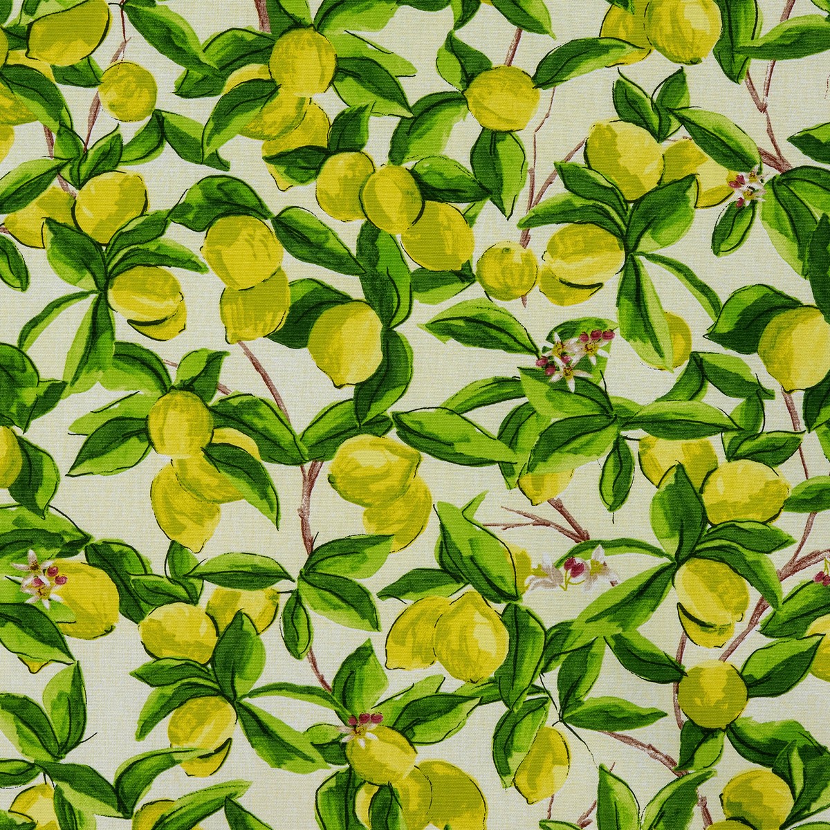 Sorrento Lemon Fabric by Fryetts