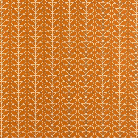 Linear Stem Papaya Fabric by Orla Kiely
