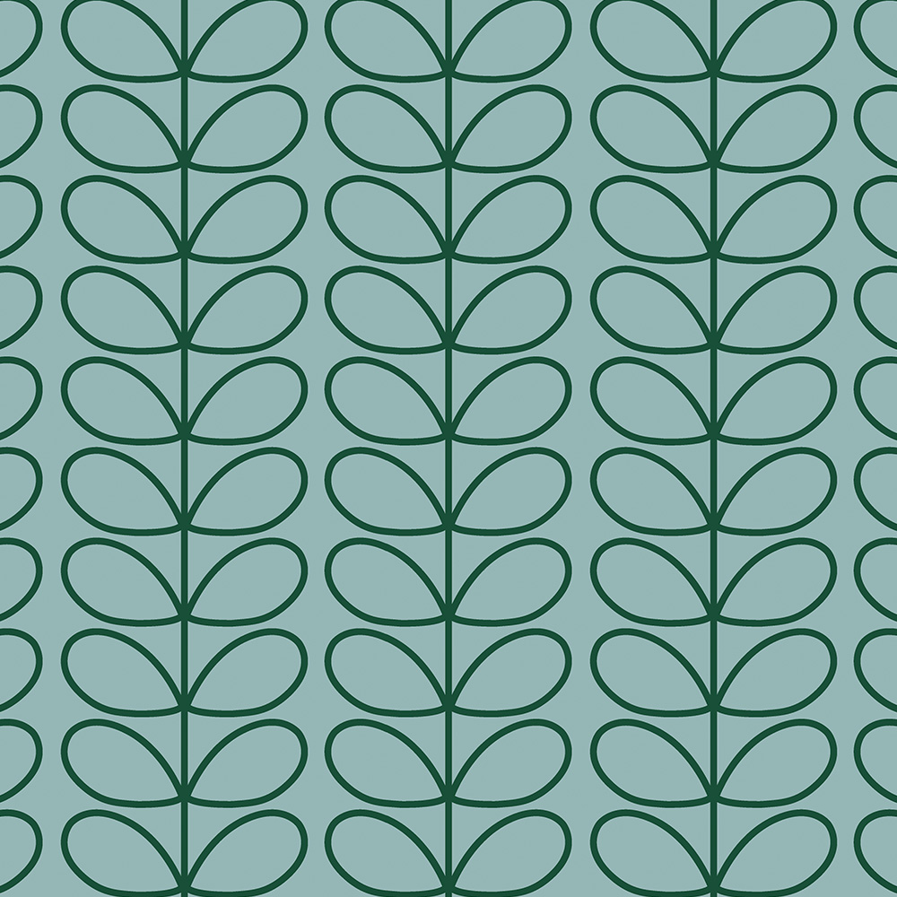 Linear Stem Spring Fabric by Orla Kiely