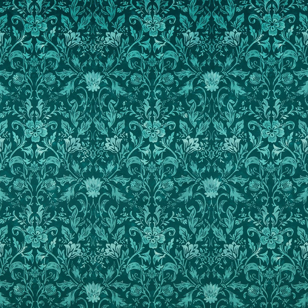 Baroque Turquoise Fabric by iLiv