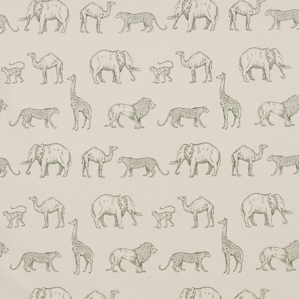 Prairie Animals Forest Fabric by iLiv
