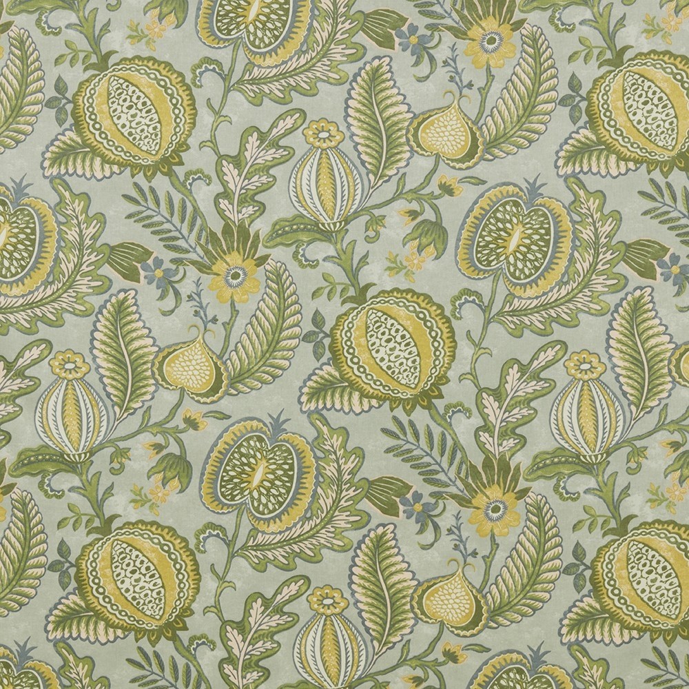 Winter Fruits Sage Fabric by iLiv