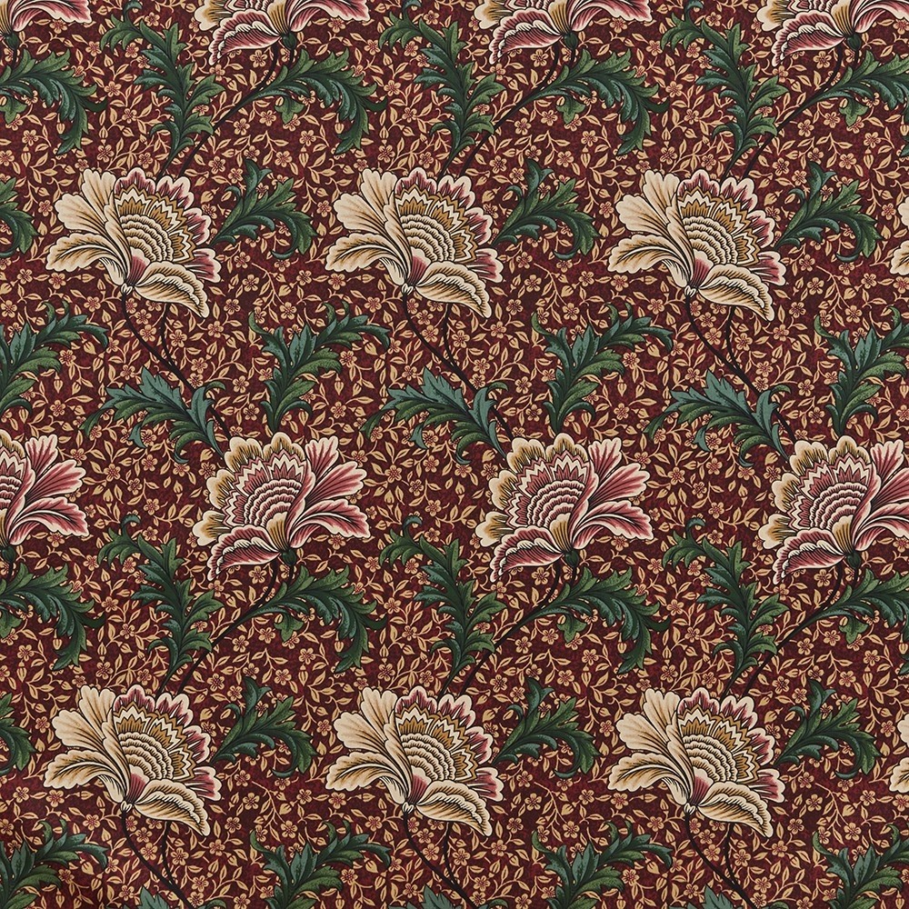 Winter Garden Garnet Fabric by iLiv