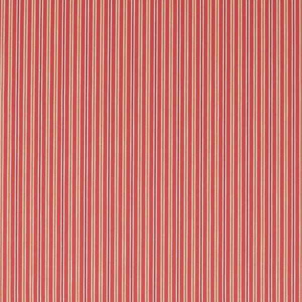 Melford Stripe Rowan Berry Fabric by Sanderson