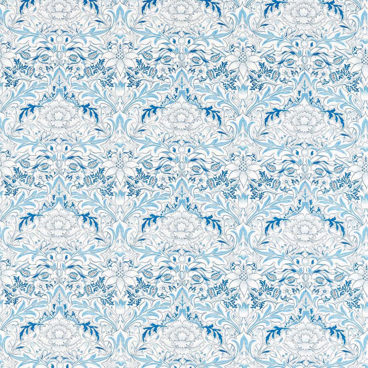 Simply Severn Woad Fabric by William Morris & Co.