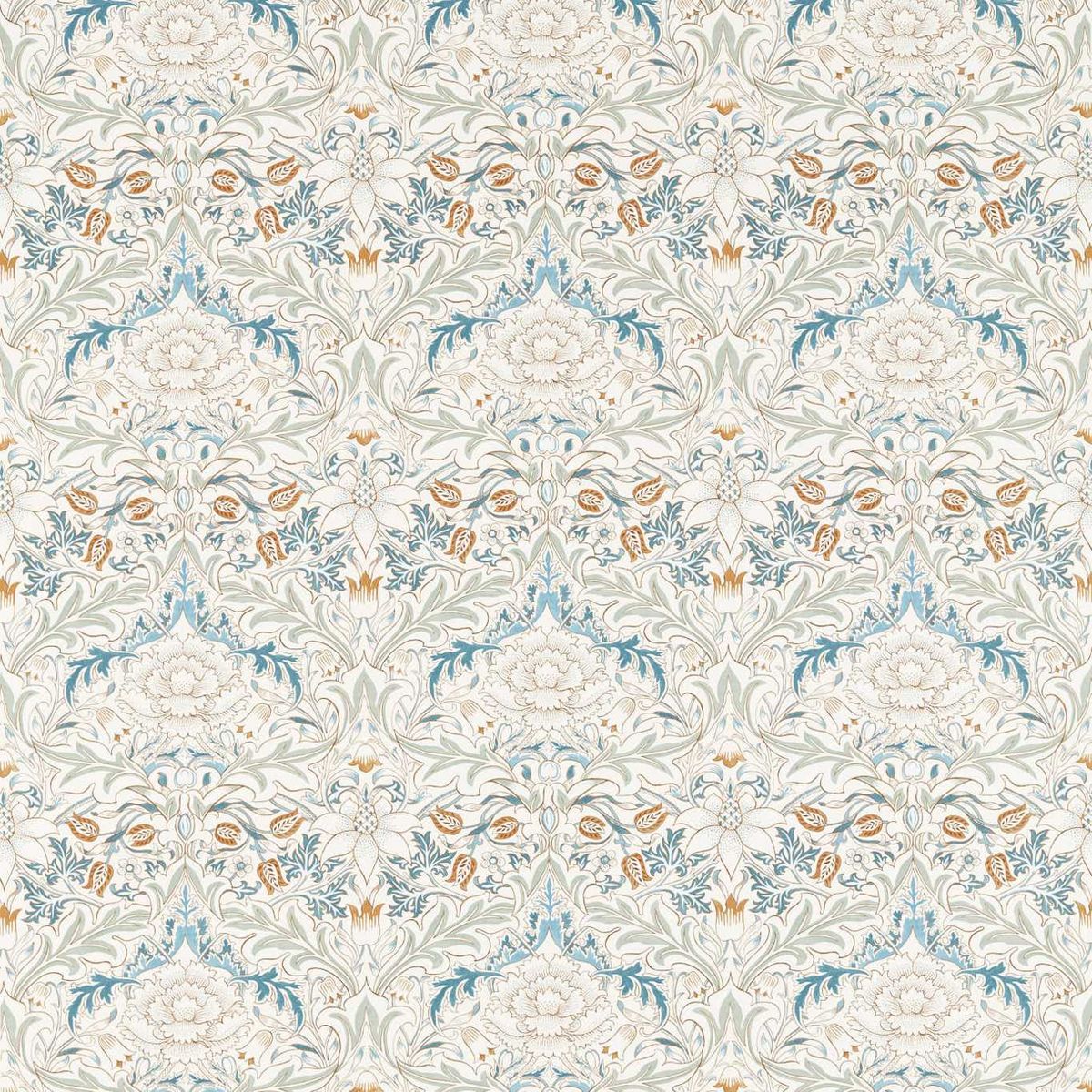 Simply Severn Bayleaf/Annatto Fabric by William Morris & Co.