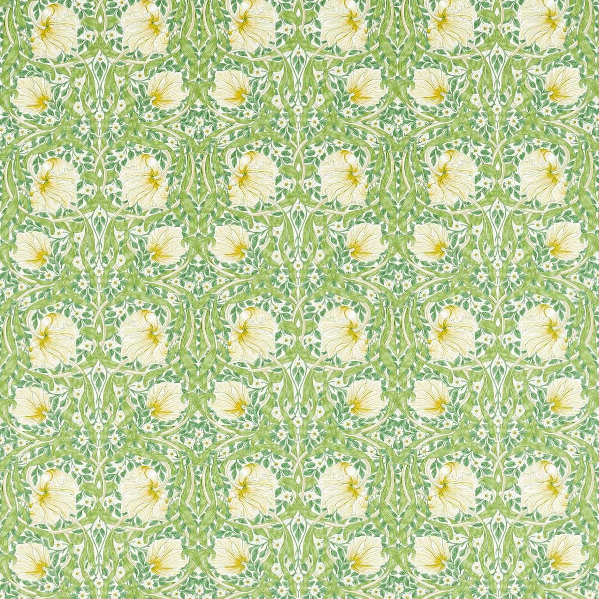 Pimpernel Weld/ Leaf Green Fabric by William Morris & Co.