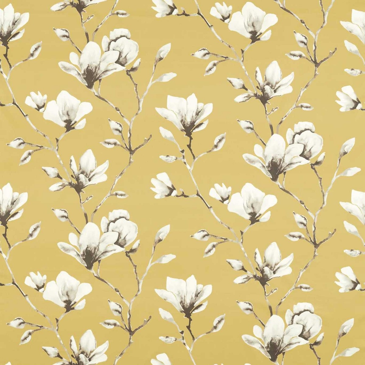 Lotus Ochre Fabric by Harlequin