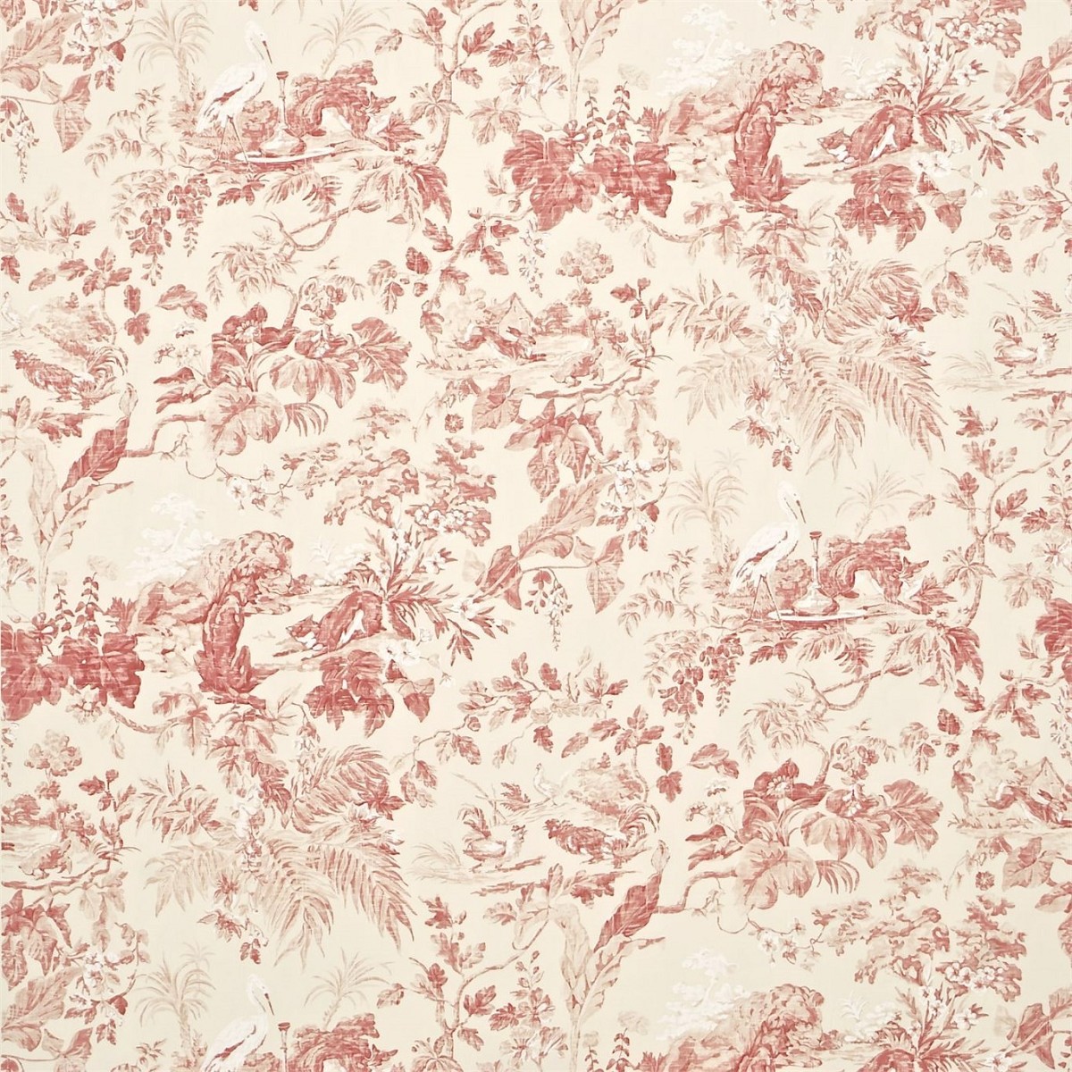 Aesops Fables Pink Fabric by Sanderson