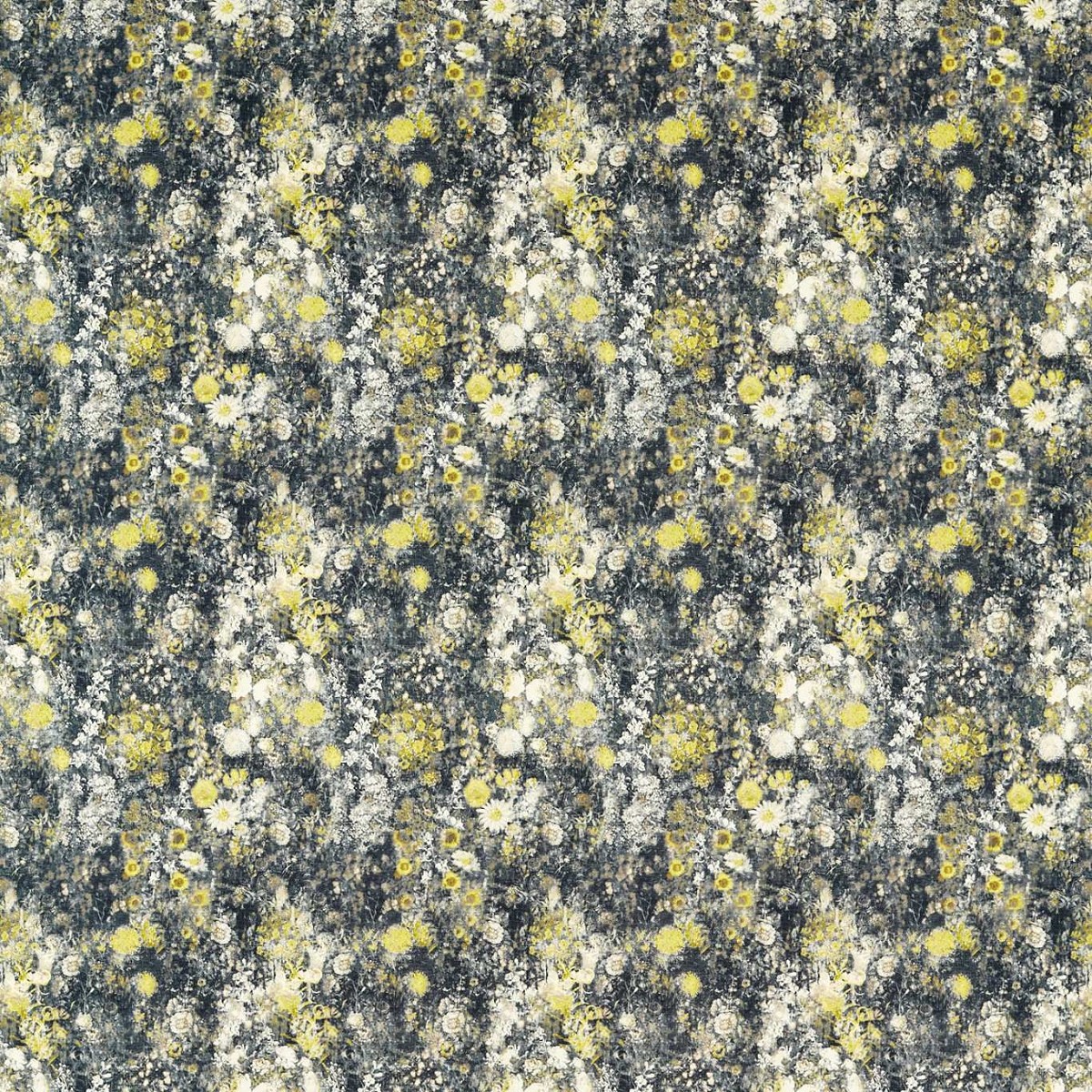 Rosedene Charcoal/Chartreuse Fabric by Studio G