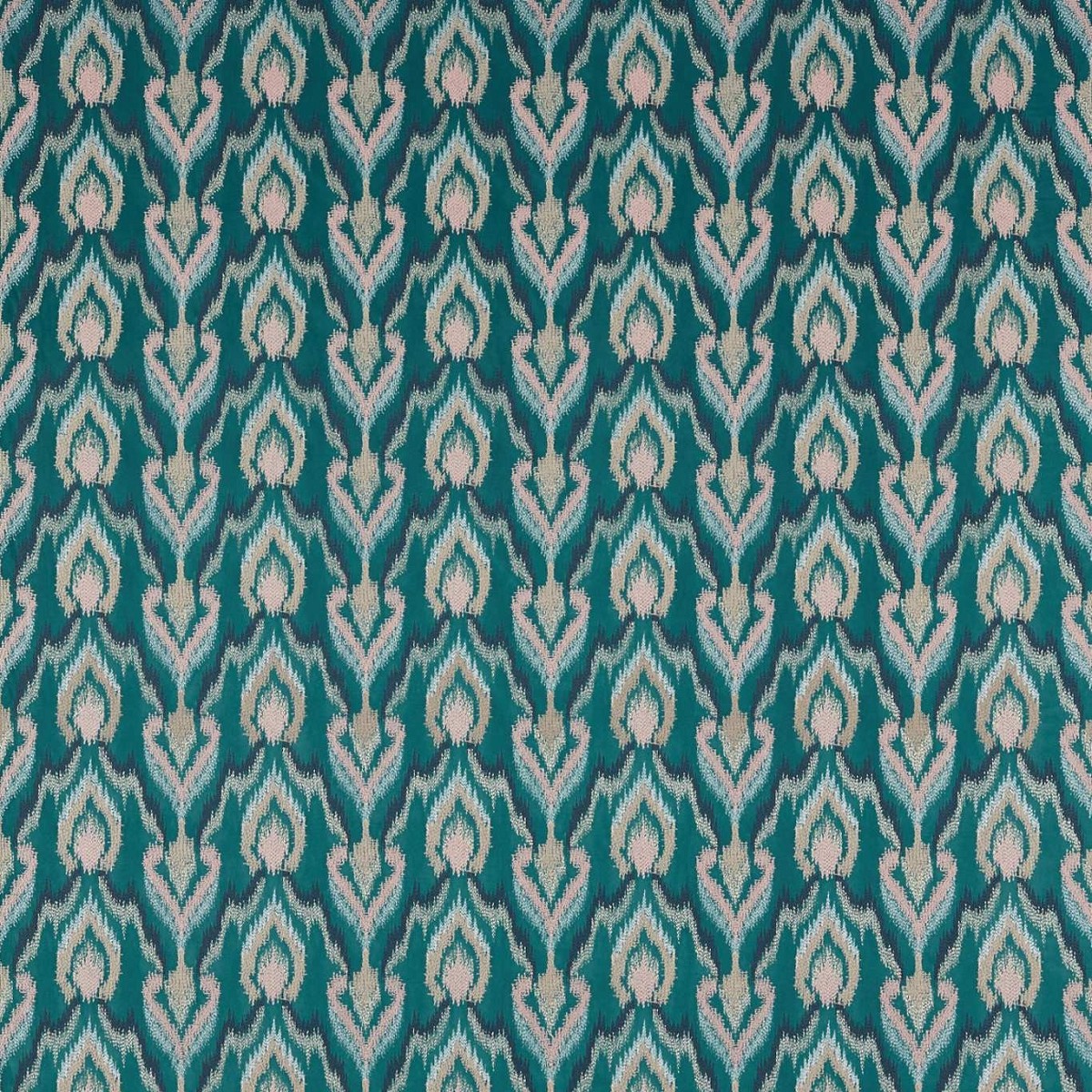 Velluto Teal Fabric by Clarke & Clarke