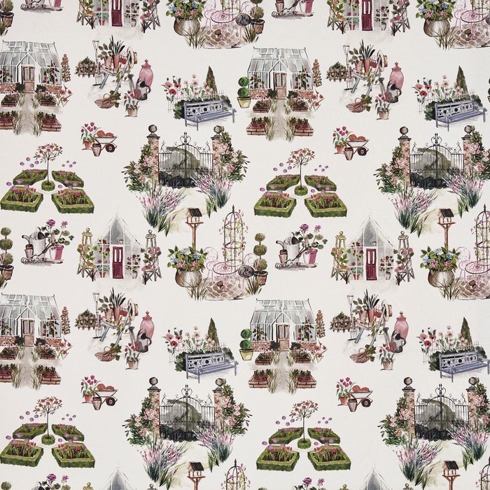 Potting Shed Bluebell Fabric by Prestigious Textiles