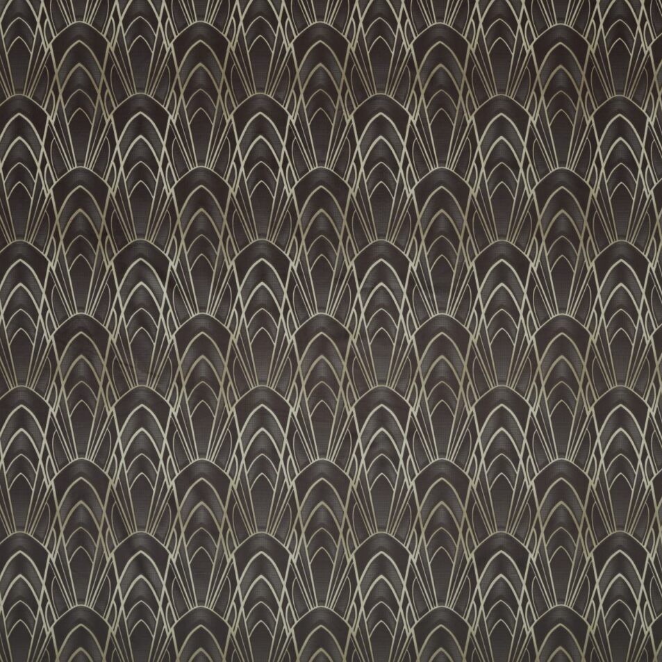 Delaunay Graphite Fabric by Ashley Wilde