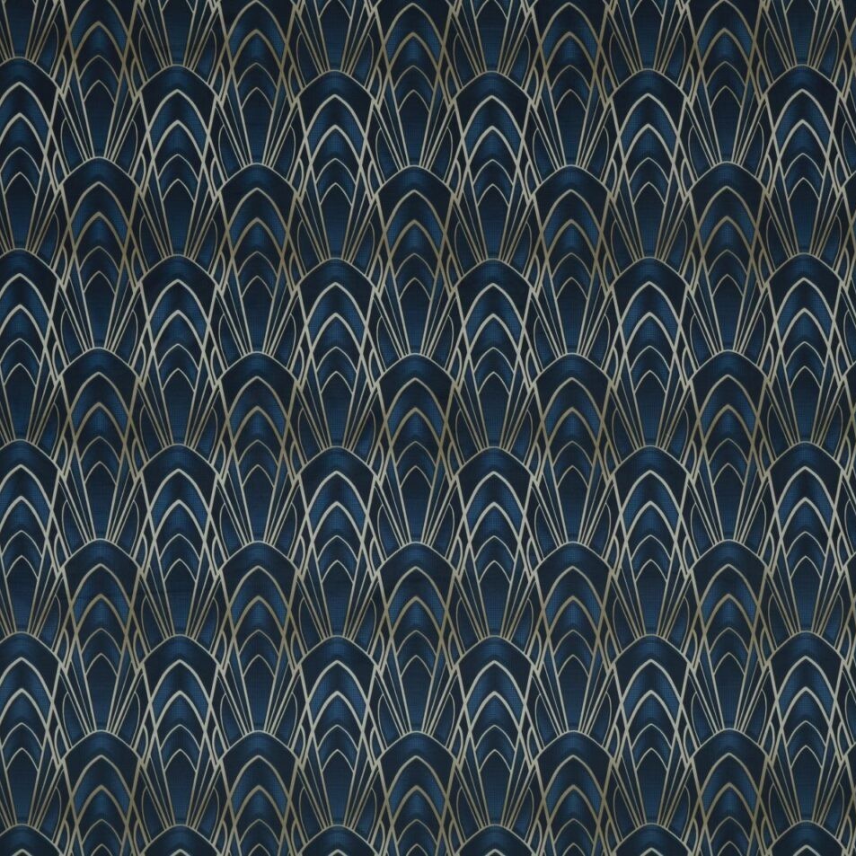 Delaunay Sapphire Fabric by Ashley Wilde