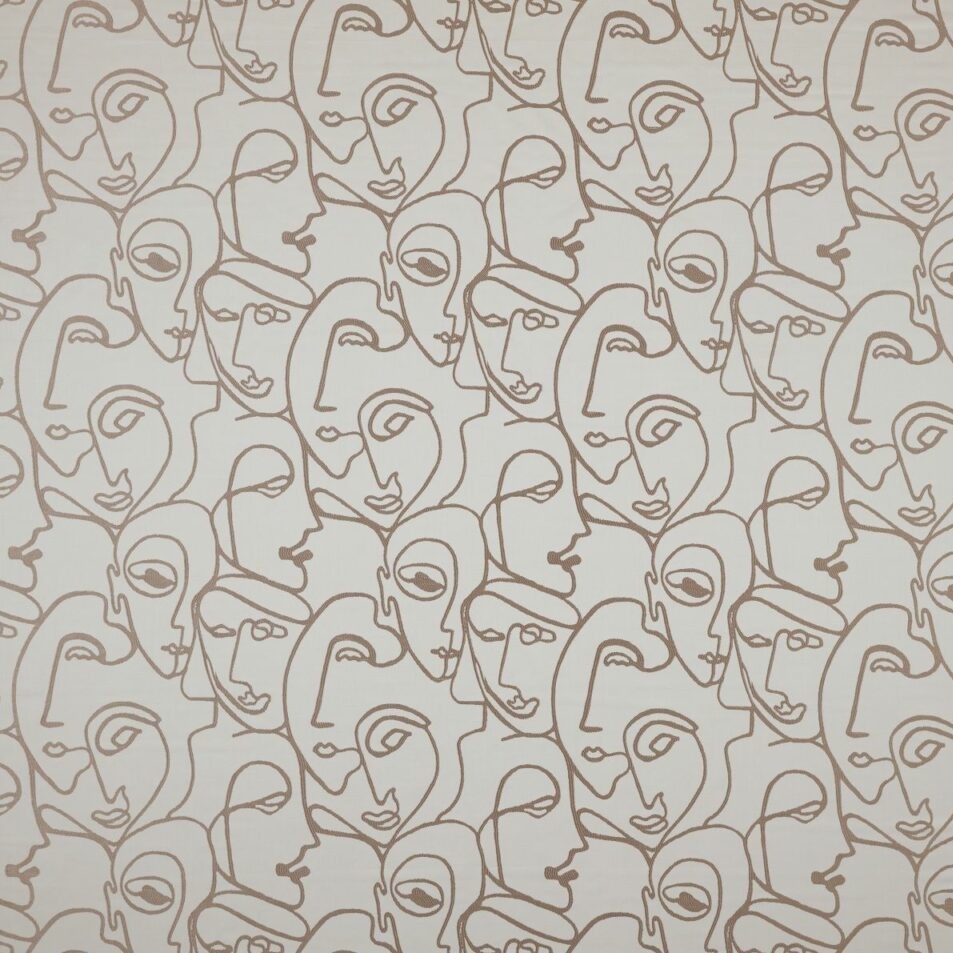 Henri Latte Fabric by Ashley Wilde