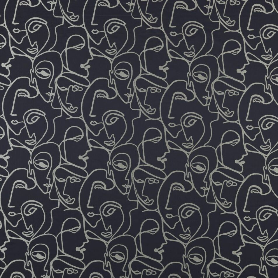 Henri Sapphire Fabric by Ashley Wilde