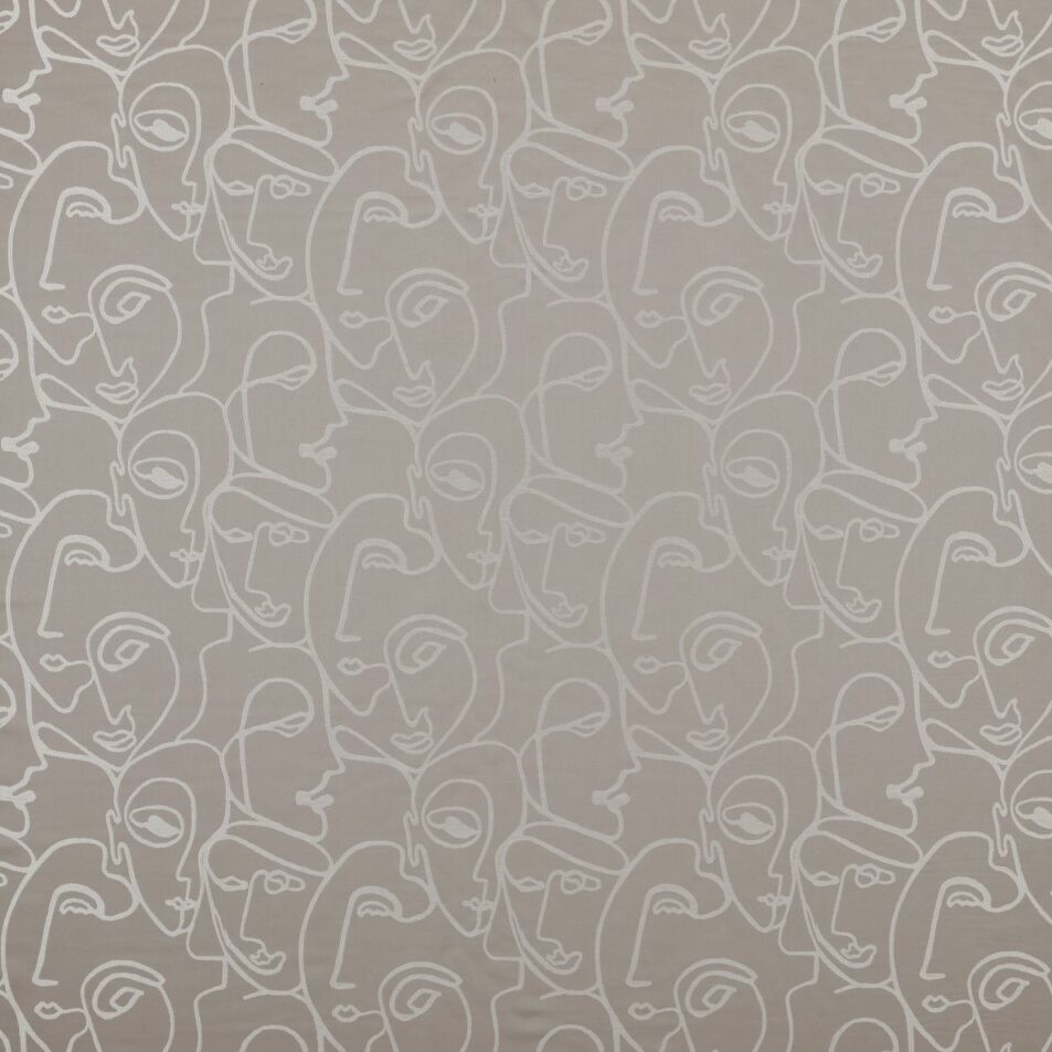 Henri Silver Fabric by Ashley Wilde