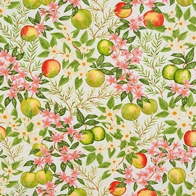 Apple Blossom Green Fabric by Fryetts