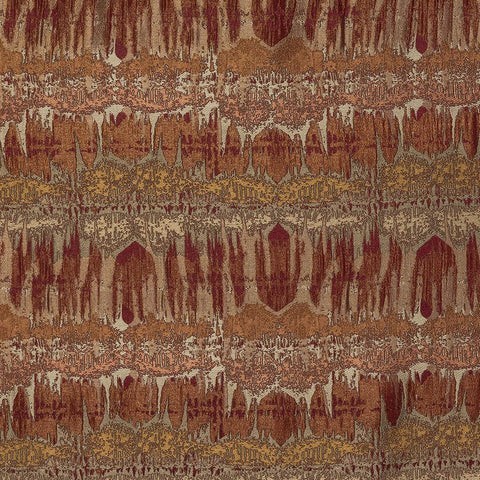 Inca Burnt Orange Fabric by Fryetts
