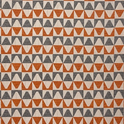 Kaleidoscope Burnt Orange Fabric by Porter & Stone