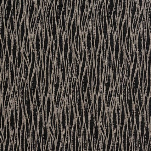 Linear Noir Fabric by Fryetts