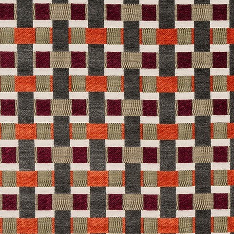 Rhythm Burnt Orange Fabric by Porter & Stone