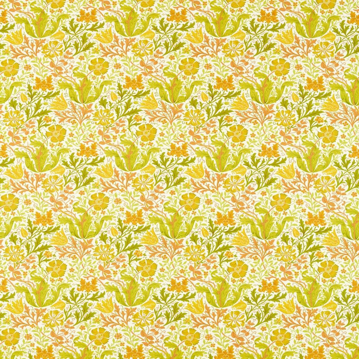 Compton Summer Yellow Fabric by William Morris & Co.