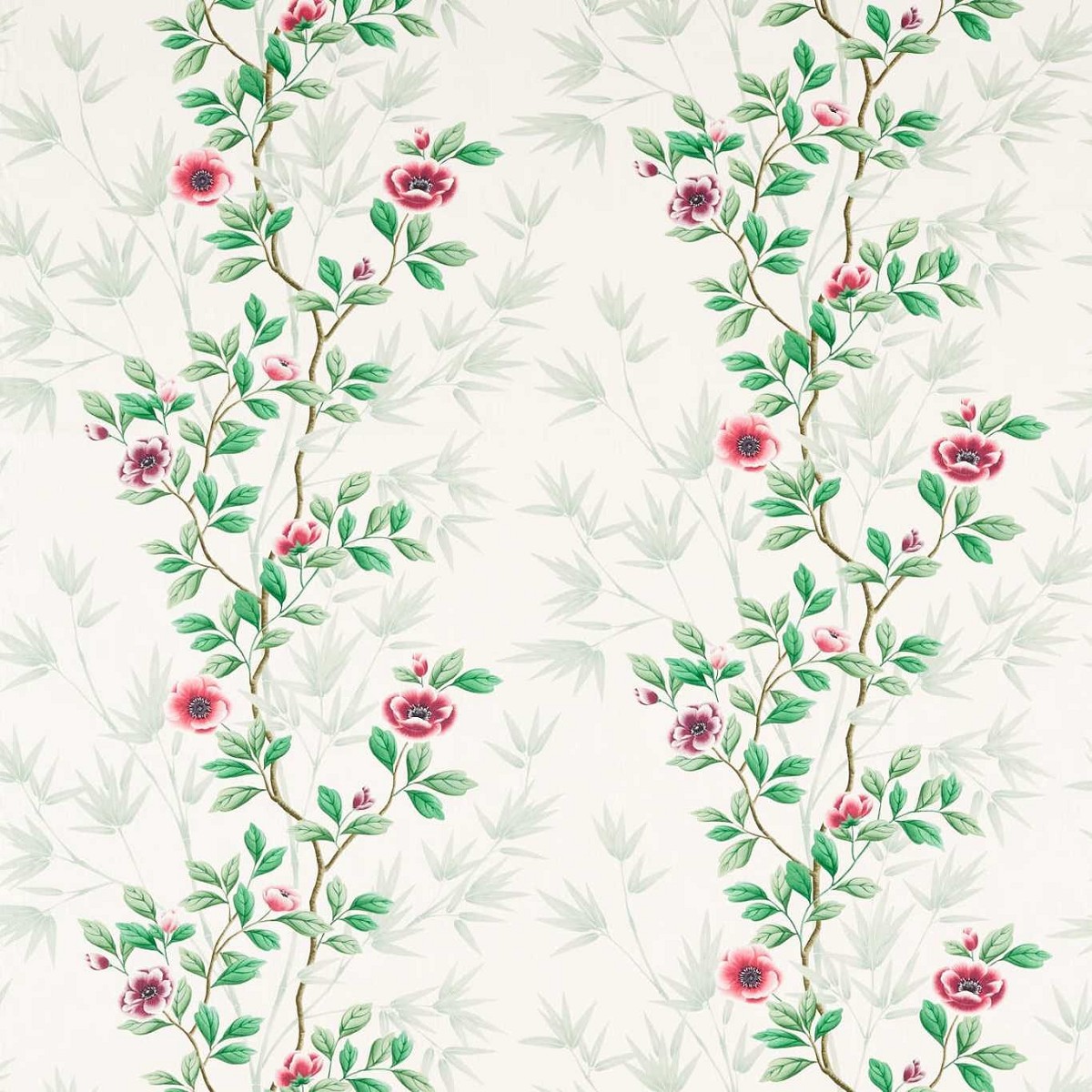 Lady Alford Fig Blossom/Magenta Fabric by Harlequin