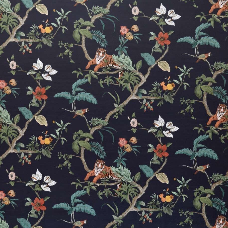 Bengal Slate Fabric by Ashley Wilde