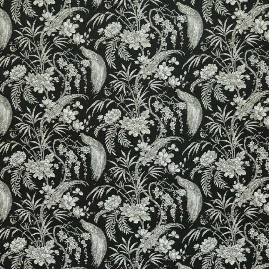 Botanist Ebony Fabric by Ashley Wilde