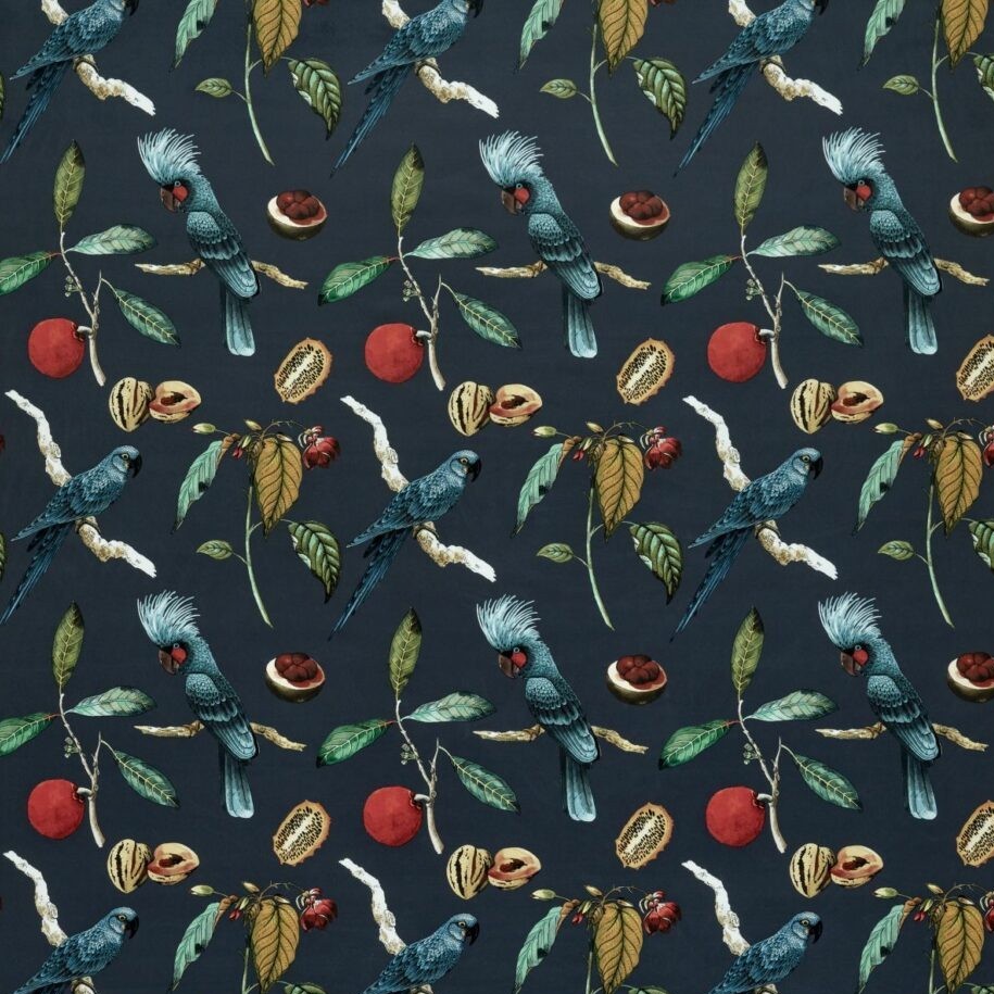 Cockatoo Ink Fabric by Ashley Wilde