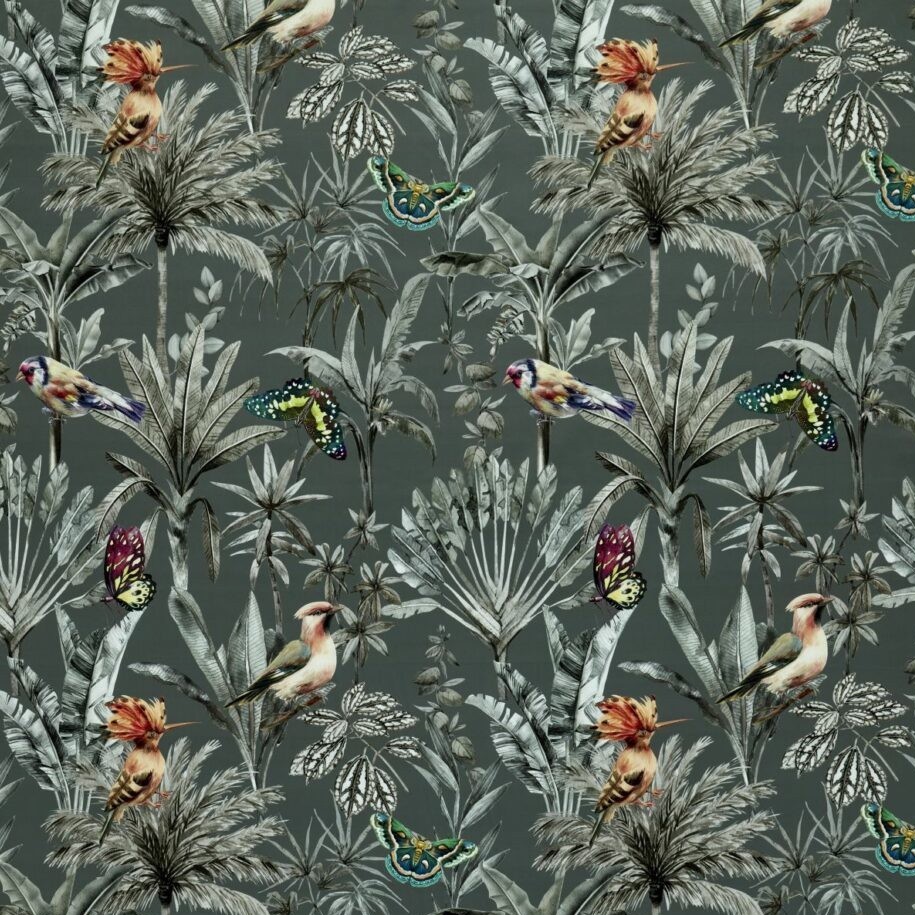 Fiji Slate Fabric by Ashley Wilde