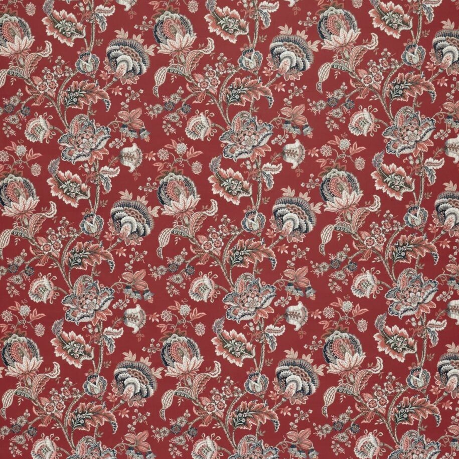 Prunella Crimson Fabric by Ashley Wilde
